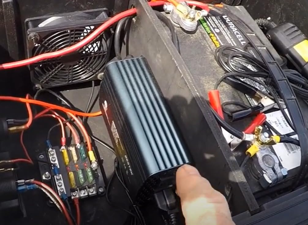 BESTEK 500W Power Inverter DC 12V to 110V AC Converter with Alligator Battery Clamp 4.8A Dual USB Car Charger ETL Listed customer photo 2