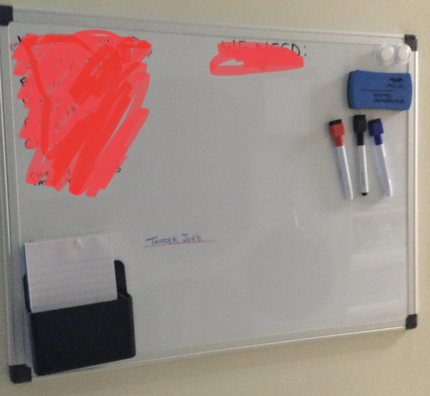 Amazon Basics Magnetic Dry Erase Whiteboard, 36 x 48-inch, Aluminum Frame, Silver/White, Easy to Install customer photo 2