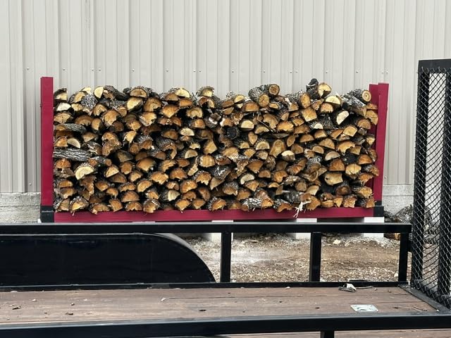 MOFEEZ Outdoor Firewood Log Storage Rack Bracket Kit,Fireplace Wood Storage Holder-Adjustable to Any Length customer photo 1