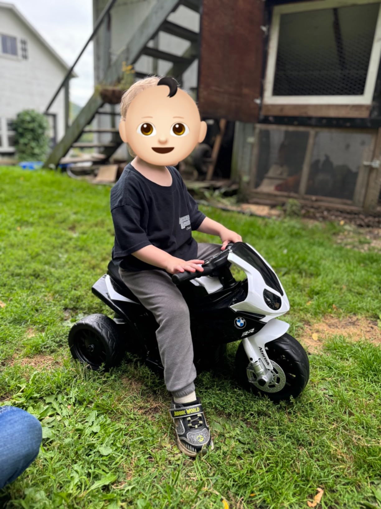Costzon Kids Electric Ride on Motorcycle, 6V BMW Toddler Motorcycle (Black) customer photo 2