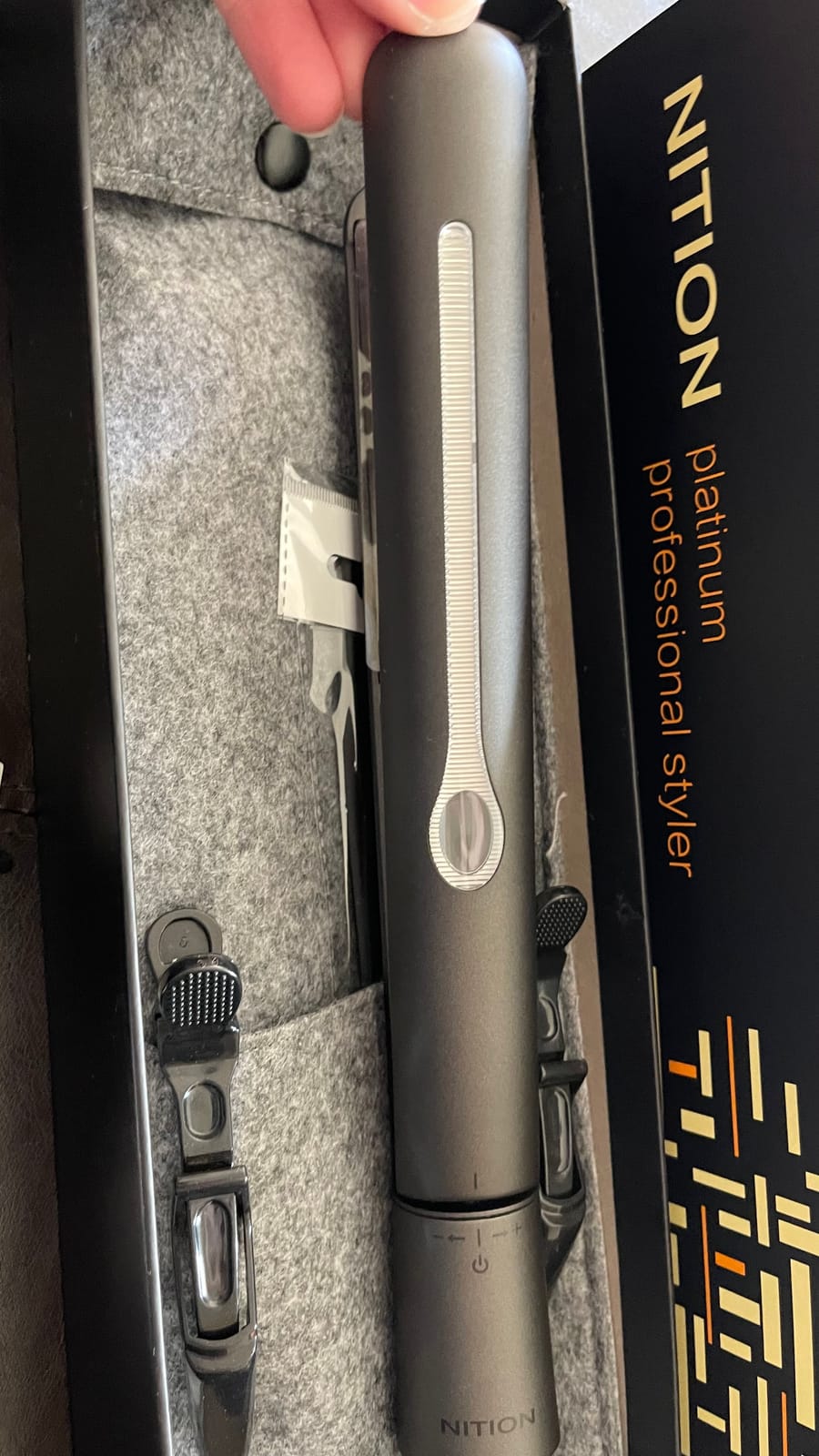 NITION Ceramic Tourmaline Hair Straighteners LCD Flat Iron MCH 10s Fast Heating Up. 1