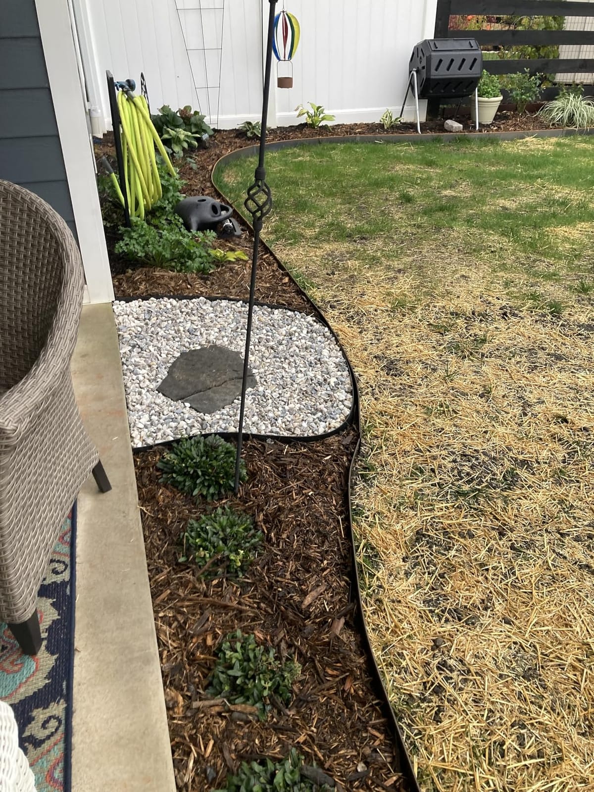 Edge Right - Hammer-in Landscape Edging - 48-inch Strips - 6-inch Depth 1/4-inch Rounded top COR-Ten Steel (5 Pack) customer photo 1