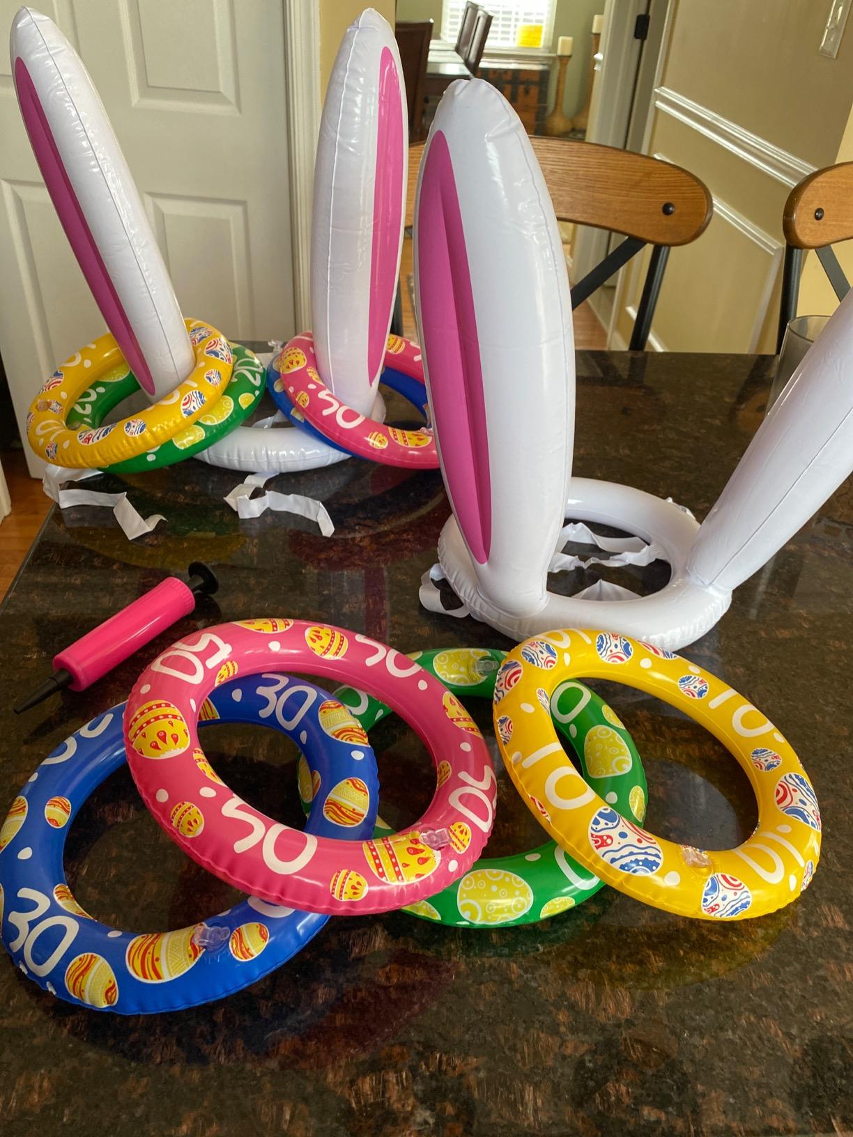 Max Fun Easter Bunny Inflatable Ring Toss Games for Kids customer photo 1