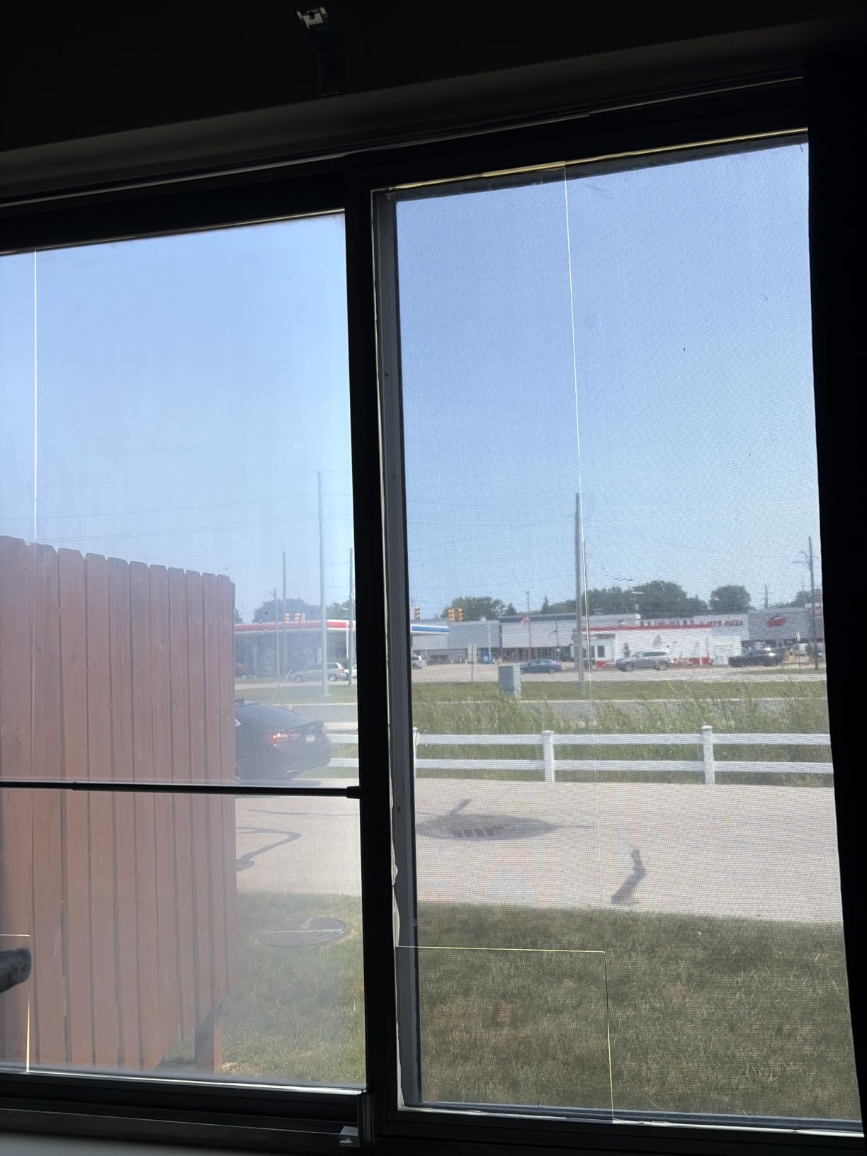 KESPEN Window Privacy Film One Way Static Cling Tint, Black, 17.5InX6.5Ft customer photo 2