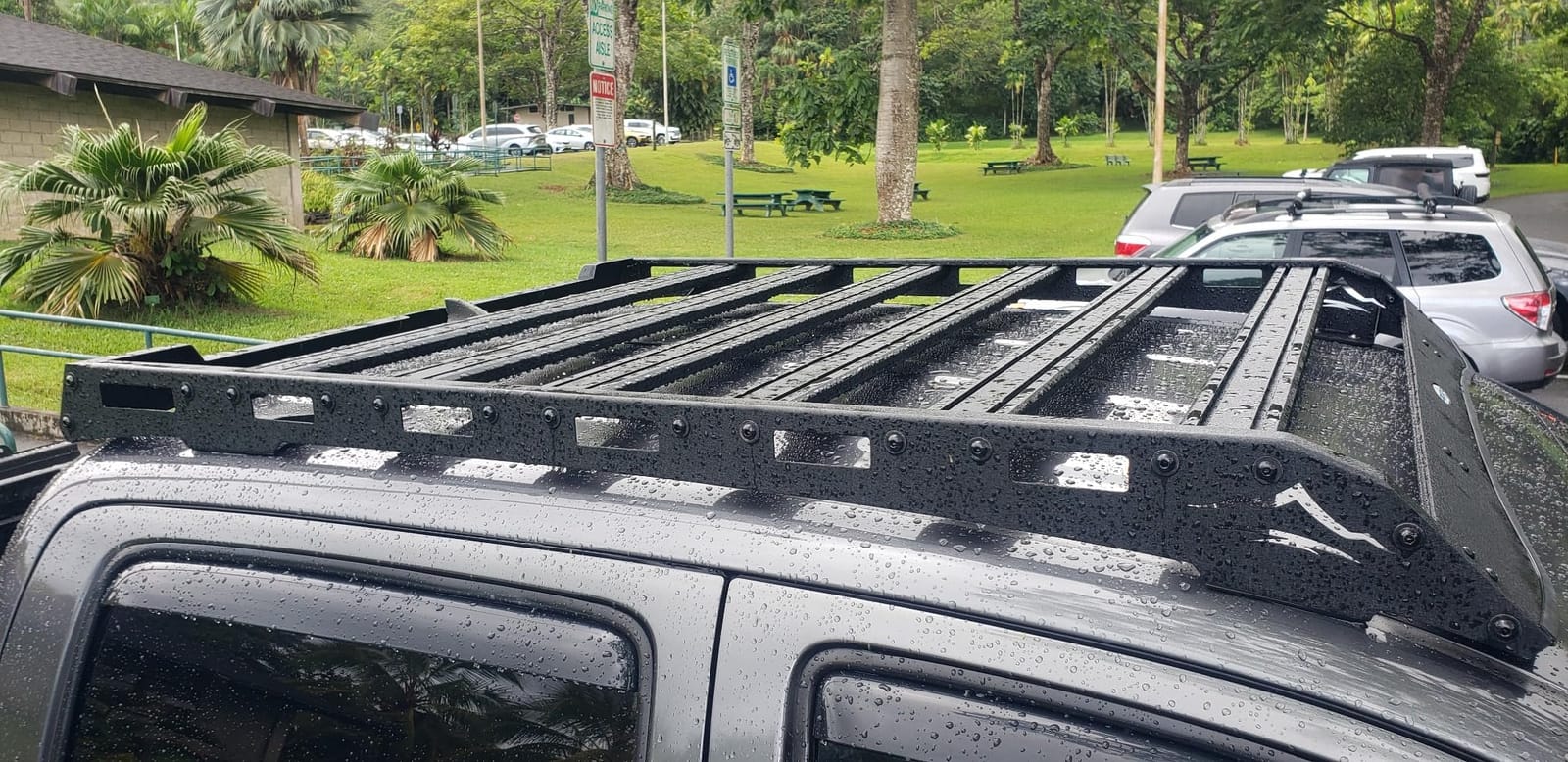 Hooke Road Tacoma Roof Rack Aluminum Crsssbars for 2005-2023 Toyota Tacoma 2nd 3rd Gen (Double Cab Only), Overland Cargo Carrier Basket customer photo 2
