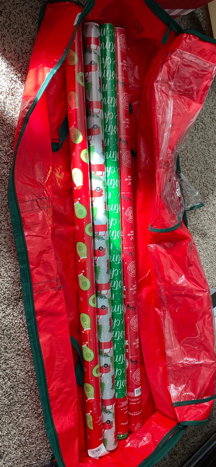ZOBER Gift Wrapping Paper Organizer Storage - 40