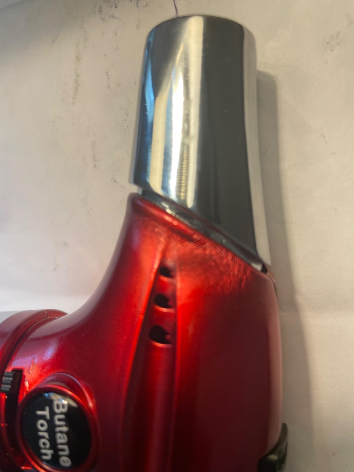 Kollea Culinary Torch, Refillable Butane Kitchen Torch with Lock, Red customer photo 1