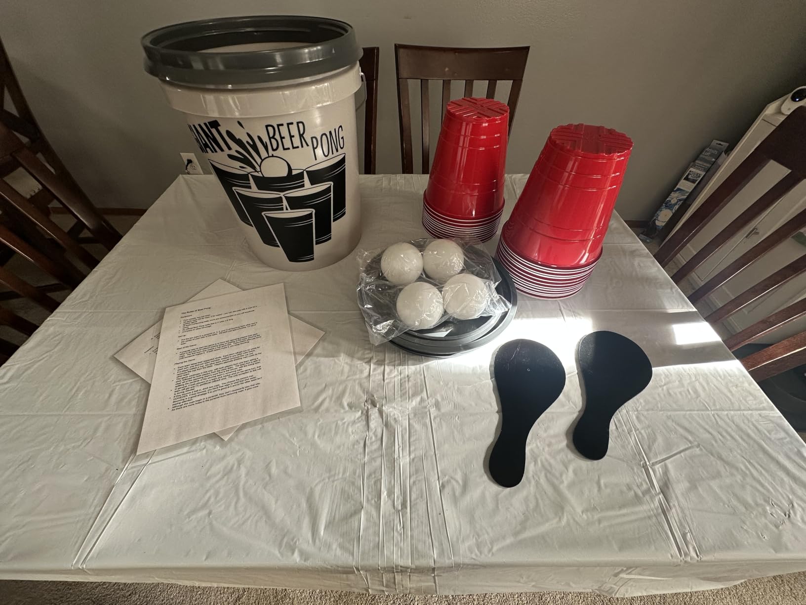 GoPong Giant Yard Pong Drinking Game for Adults - Indoor/Outdoor Lawn, Beach, and Tailgating Beer Pong Party Game customer photo 1