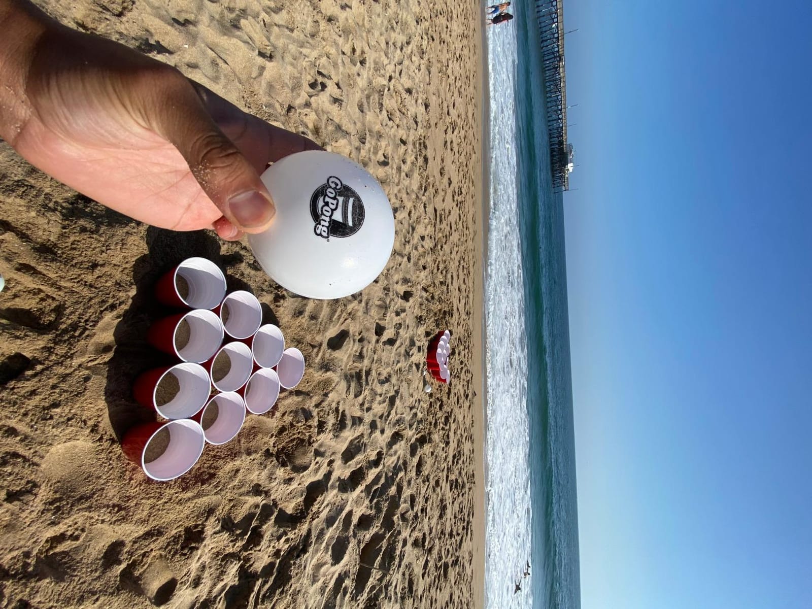 GoPong Giant Yard Pong Drinking Game for Adults - Indoor/Outdoor Lawn, Beach, and Tailgating Beer Pong Party Game customer photo 2