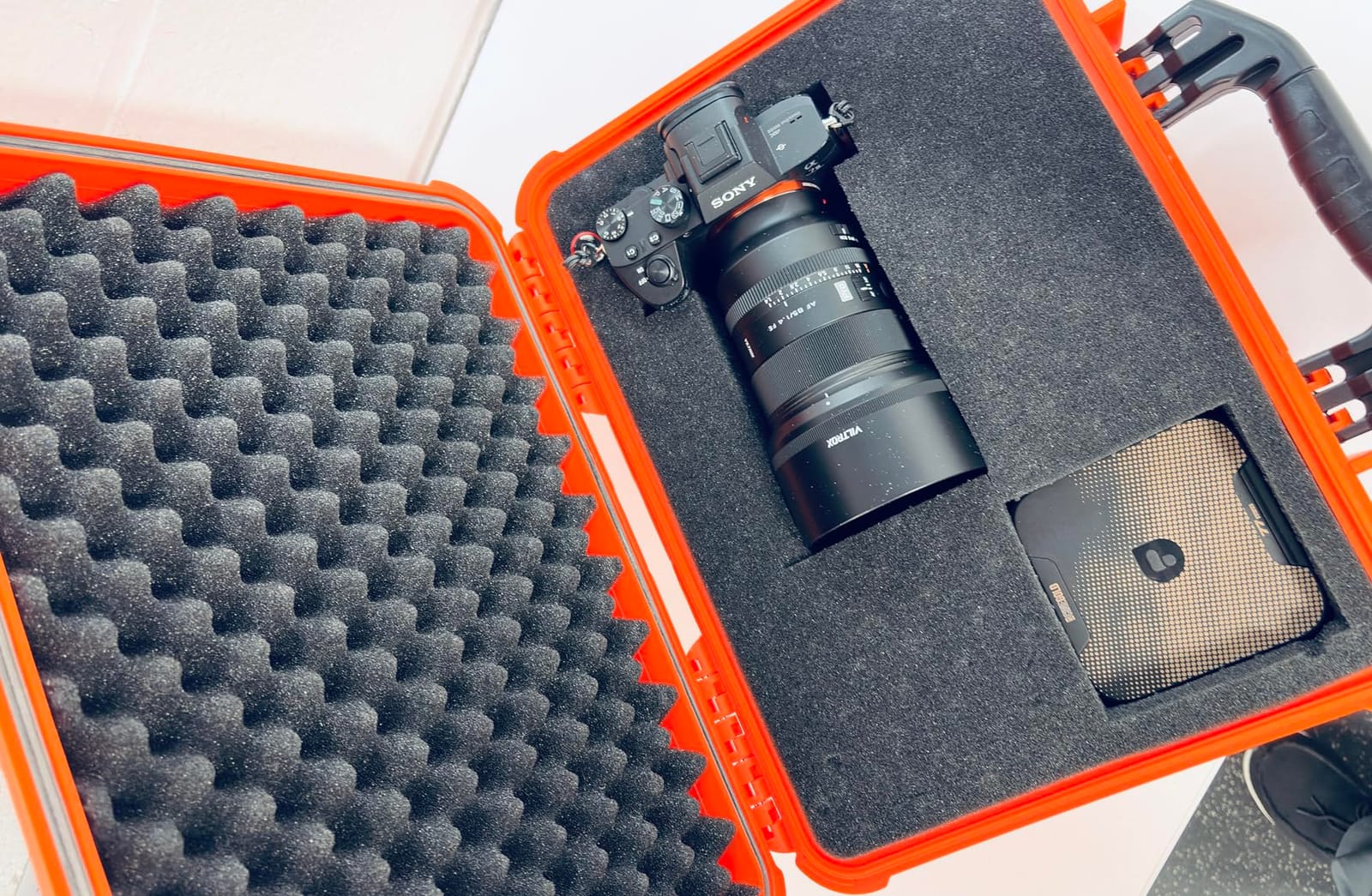 MEIJIA All Weather IP67 Waterproof Hard Camera Case,Hard Protective Case,Hard Case with Customizable Foam,Fit Use of Drones,Camera,Equipments,Pistols(Desert Tan,15.98x12.99x6.85inches) customer photo 1