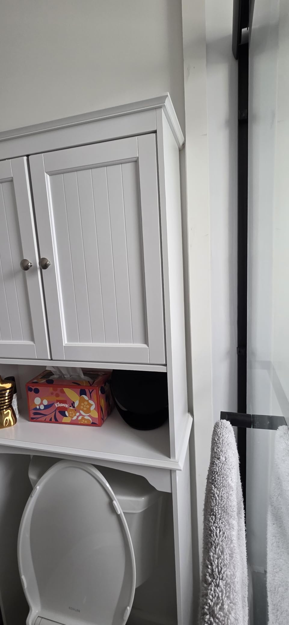 Spirich Over The Toilet Storage Cabinet with Doors, Bathroom Organizer customer photo 2