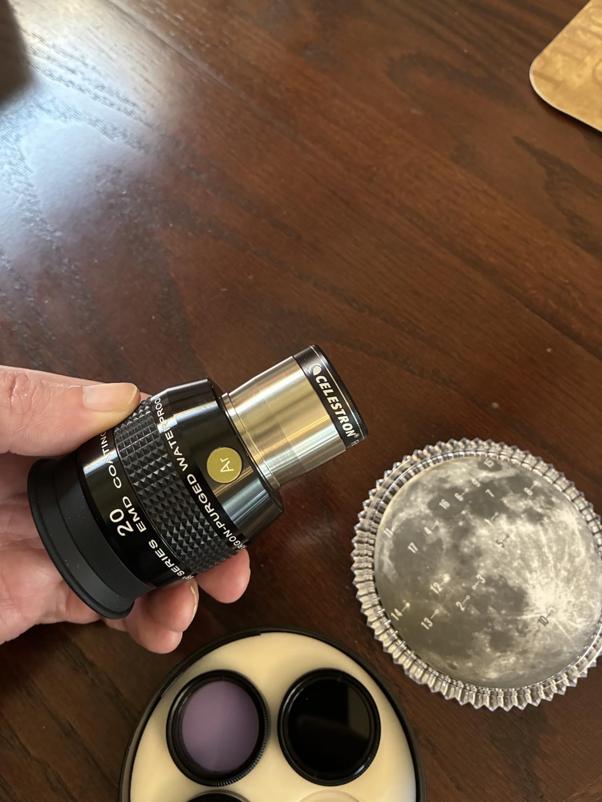 Celestron Moon Filter Set – Neutral Density & Sky Glow Filters – Moon Map customer photo 1
