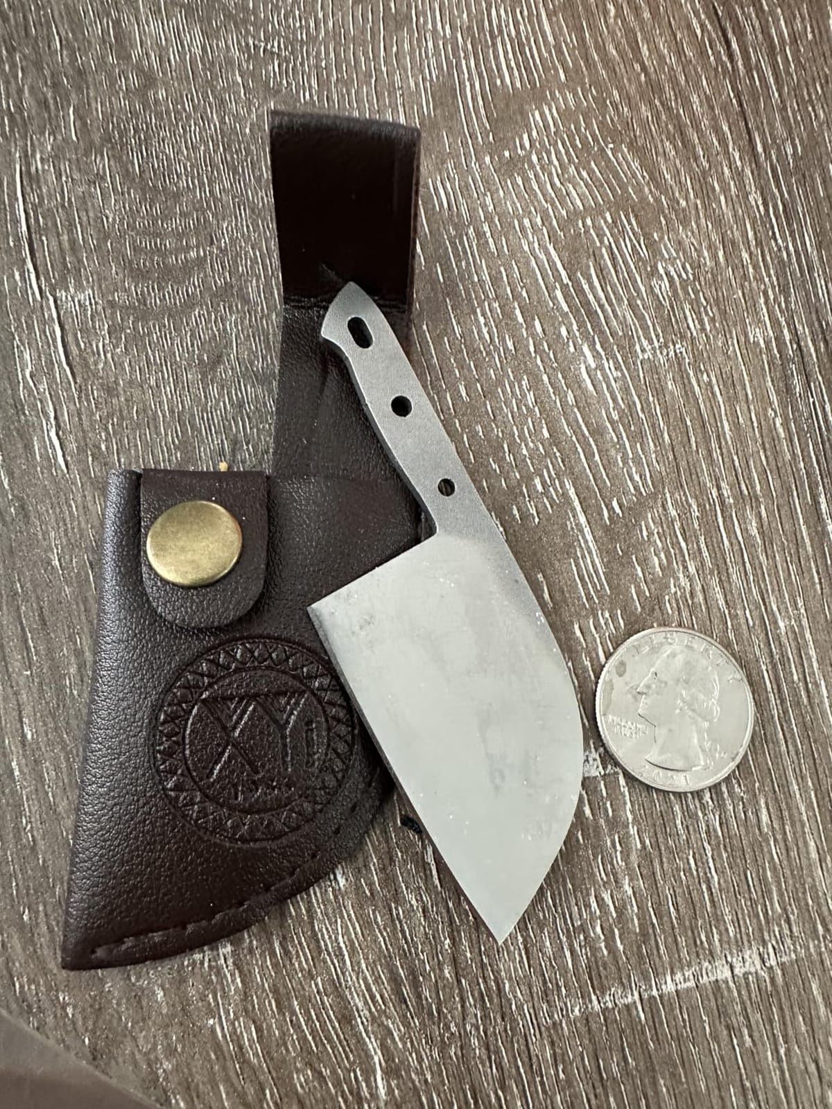 XYJ Authentic Since 1986,Outstanding Ancient Forging,6.7 Inch Full Tang,Serbian Chefs knife,Chef Meat Cleaver,Kitchen Knives,Set with Leather Sheath,Take Carrying,Butcher customer photo 1