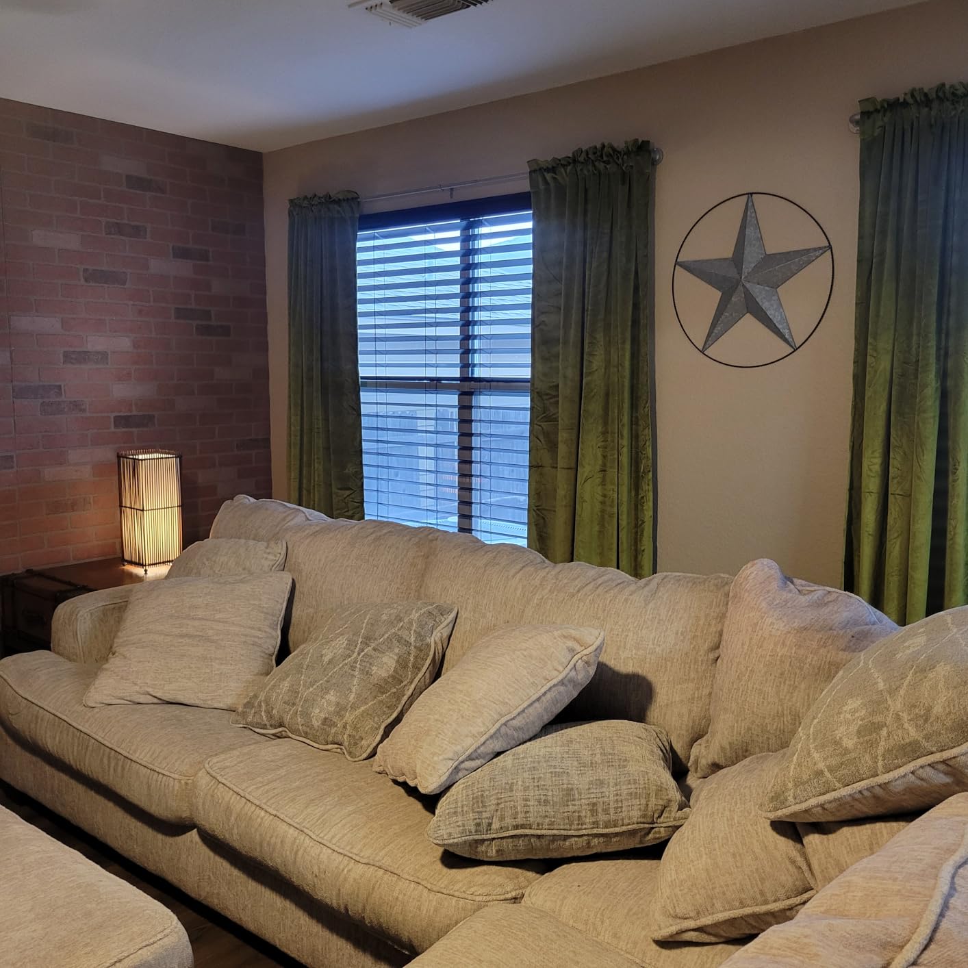 Roslynwood Olive Green Velvet Curtains W52 x L96 inches Long, 2 Panels customer photo 2