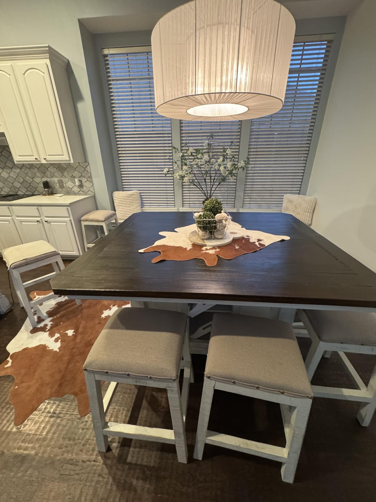 Small Cowhide Rug 2x3 ft, 100% Genuine Mini Cow Hide Rug (Tricolor) customer photo 1