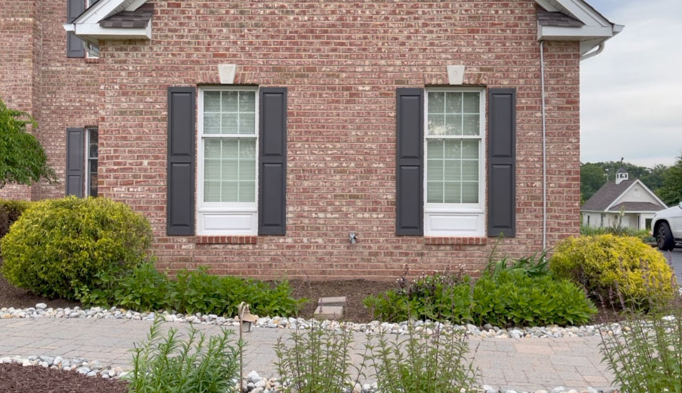 Mid America Raised Panel Vinyl Shutters (1 Pair) - 14.75 x 59 166 Midnight Blue - Decorative Window Shutters with Mounting Hardware - Injection Molded Fade Resistant Vinyl - Williamsburg Style customer photo 1