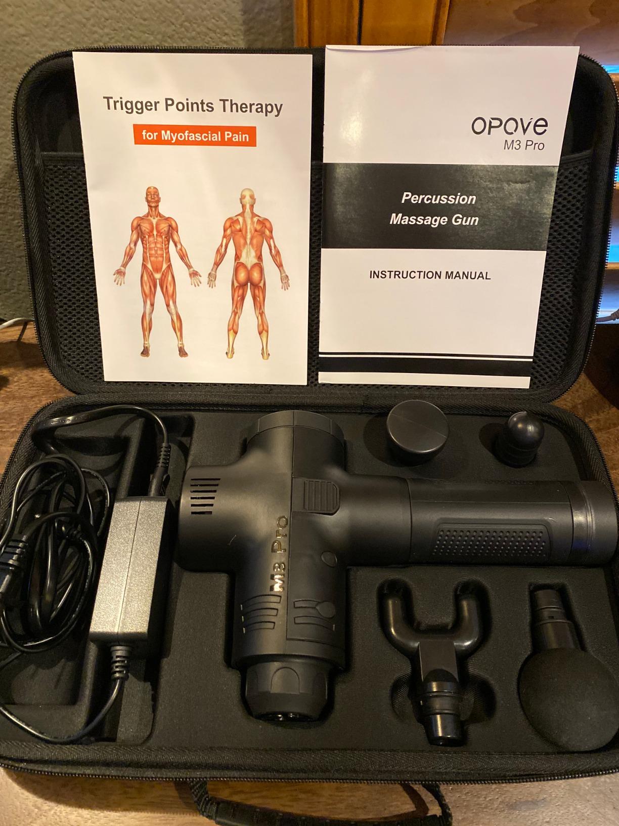 Opove M3 Pro 2 Massage Gun Deep Tissue for Workout Recovery, Black customer photo 2