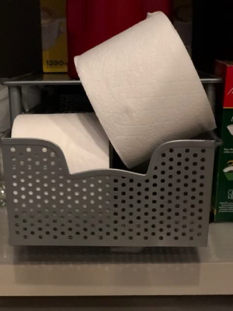 Simple Houseware 3 Tier White Alloy Steel Sliding Basket Organizer Drawer Cabinet customer photo 1