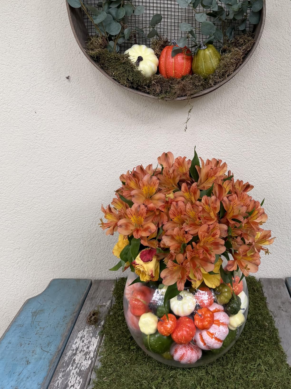 winemana Fall Decorations for Home Mini Pumpkins Gourds & Leaves Set customer photo 2