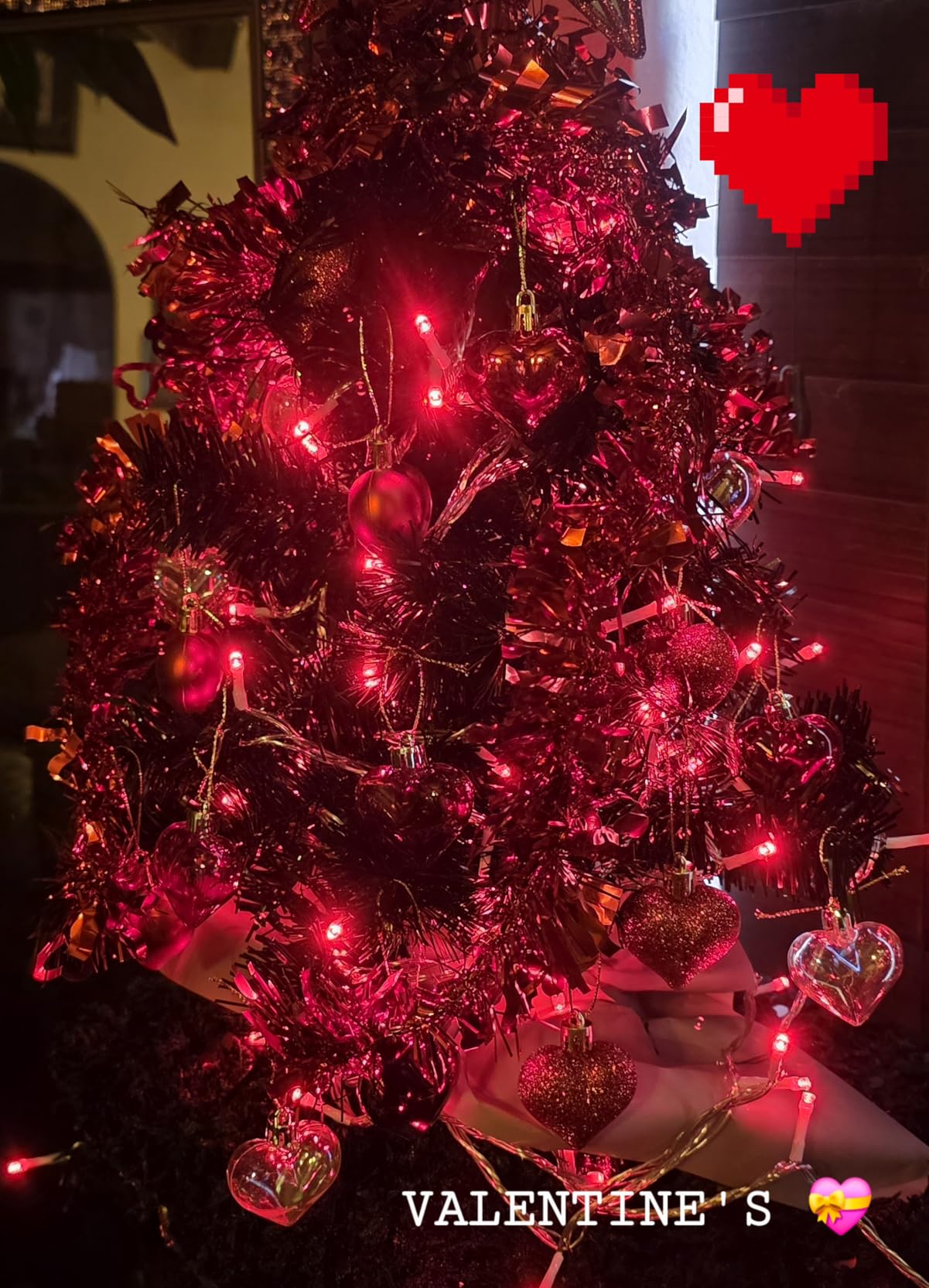 Juegoal 24 Inch Mini Christmas Tree Set, Table Top Artificial Christmas Trees with 50 LED Lights, Ornaments and Red Berries, Best DIY Christmas Decorations customer photo 1