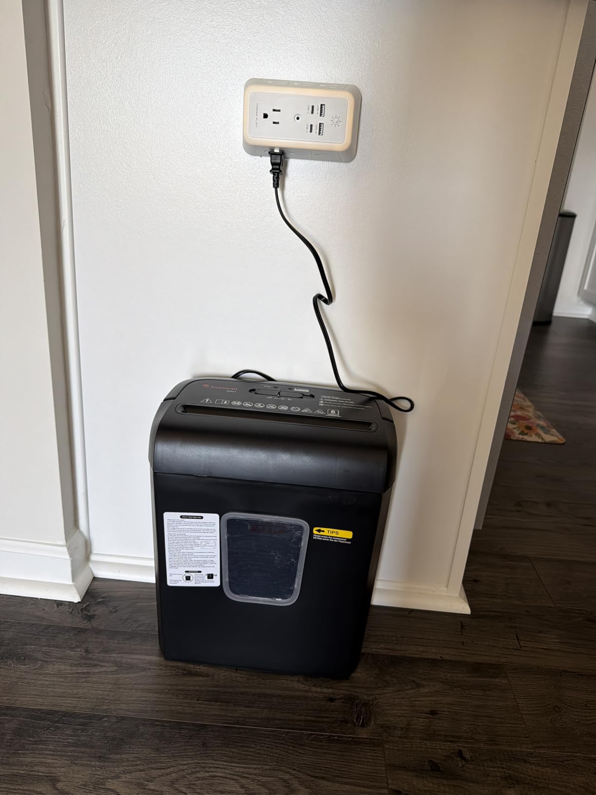 Bonsaii 6-Sheet Micro Cut Paper Shredder for Home, High Security Level P-4 customer photo 2