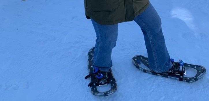 Franklin Sports Arctic Trails Snowshoes for Men + Women - Lightweight Aluminum Snowshoes for Adults customer photo 2