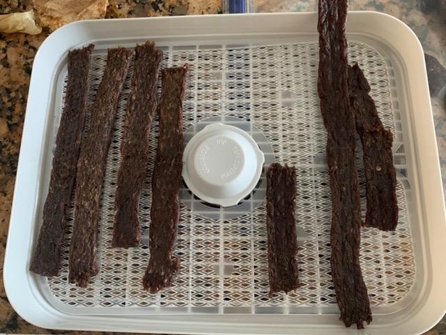 XINQIAO Beef Jerky Gun for Ground Meat, Plastic Jerky Cannon Comes with 4 Nozzles, 2 Brushes customer photo 1