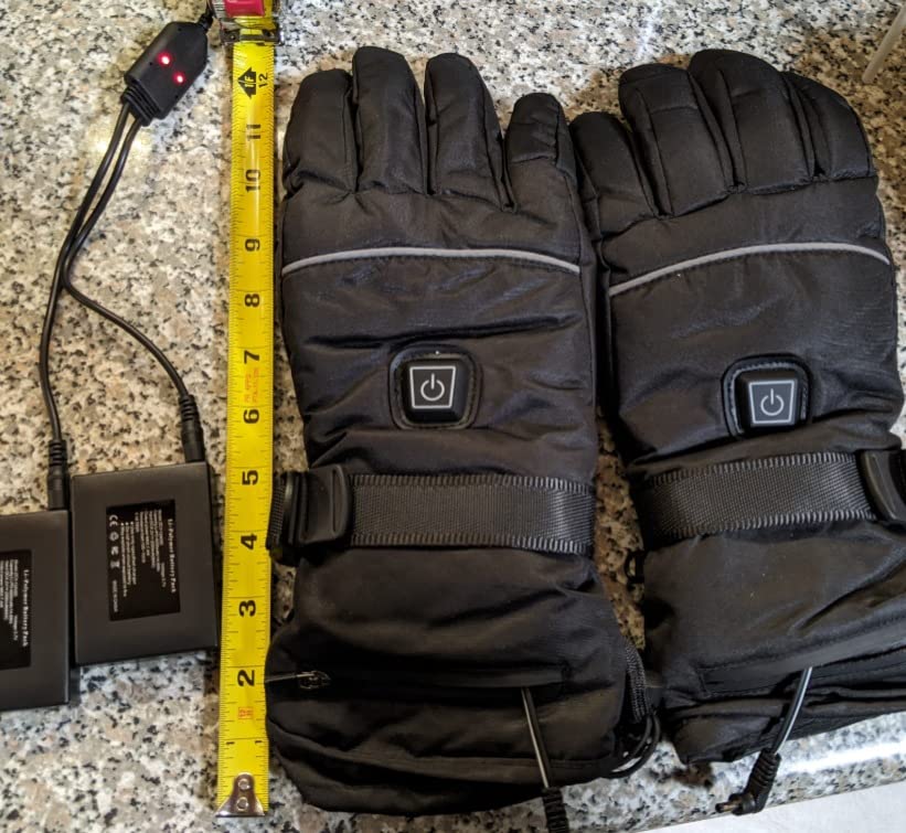 Heated Gloves 8H Working Hours Rechargeable Lithium Battery 3 Temperature Settings Electric Heat Resistant Gloves for Men Women for Sports Outdoor Climbing Hiking Skiing Winter Handwarmer customer photo 1