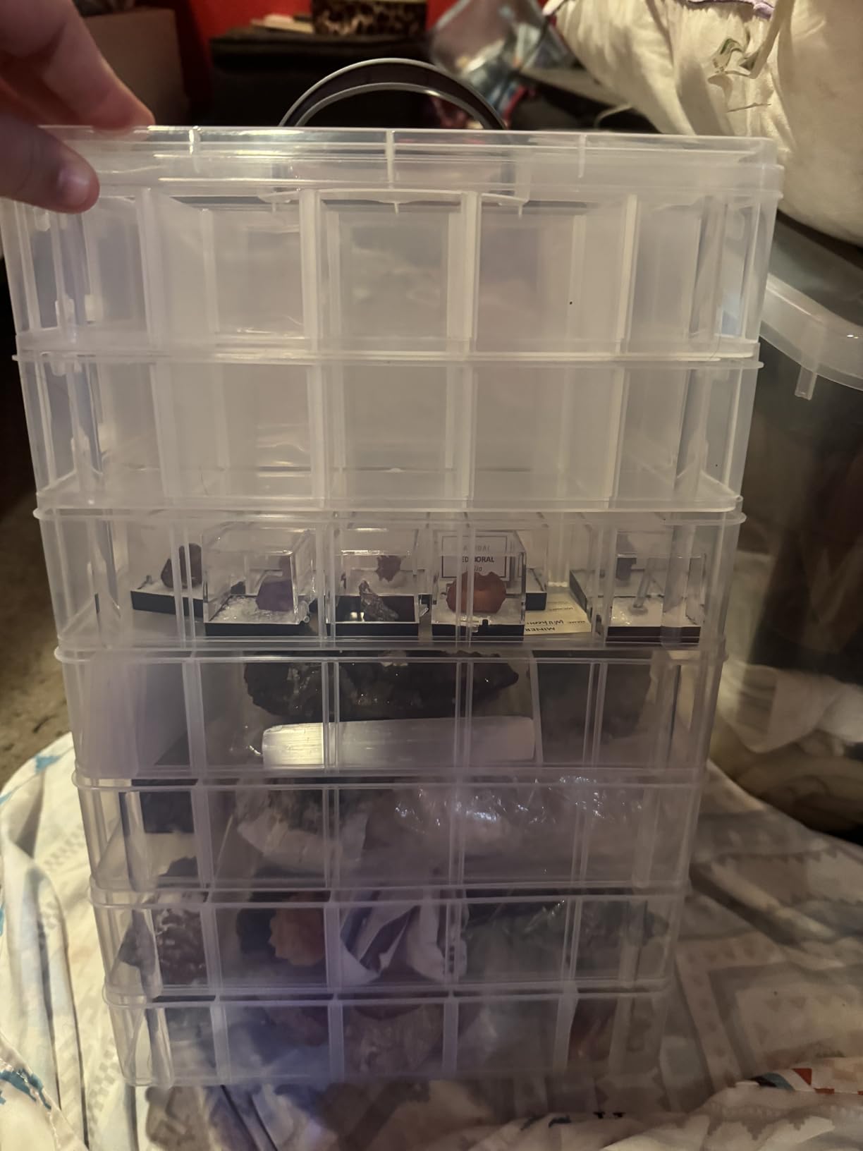 Bead Organizer 3 Tier 30 grid Stackable Craft Tackle Storage Container customer photo 1