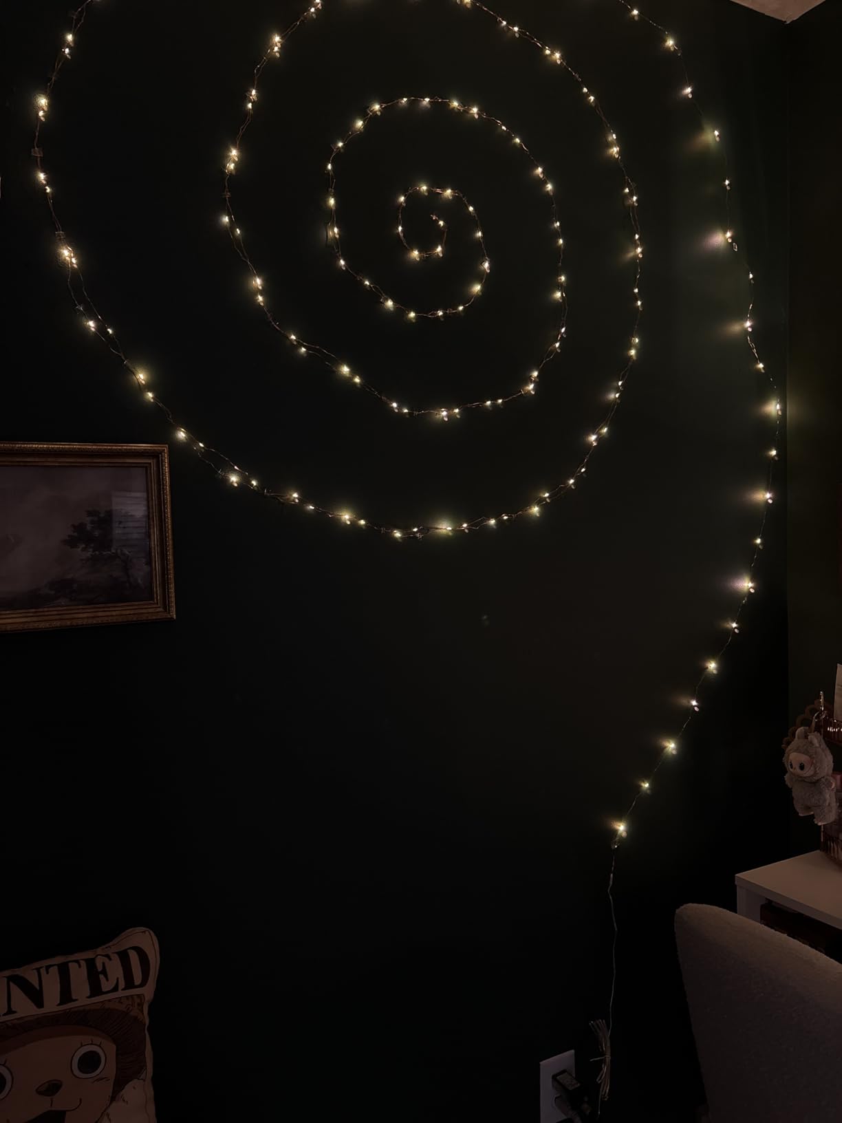 66FT 200 LED Fairy Lights Plug in, 8 Modes Twinkle Lights Warm White customer photo 1