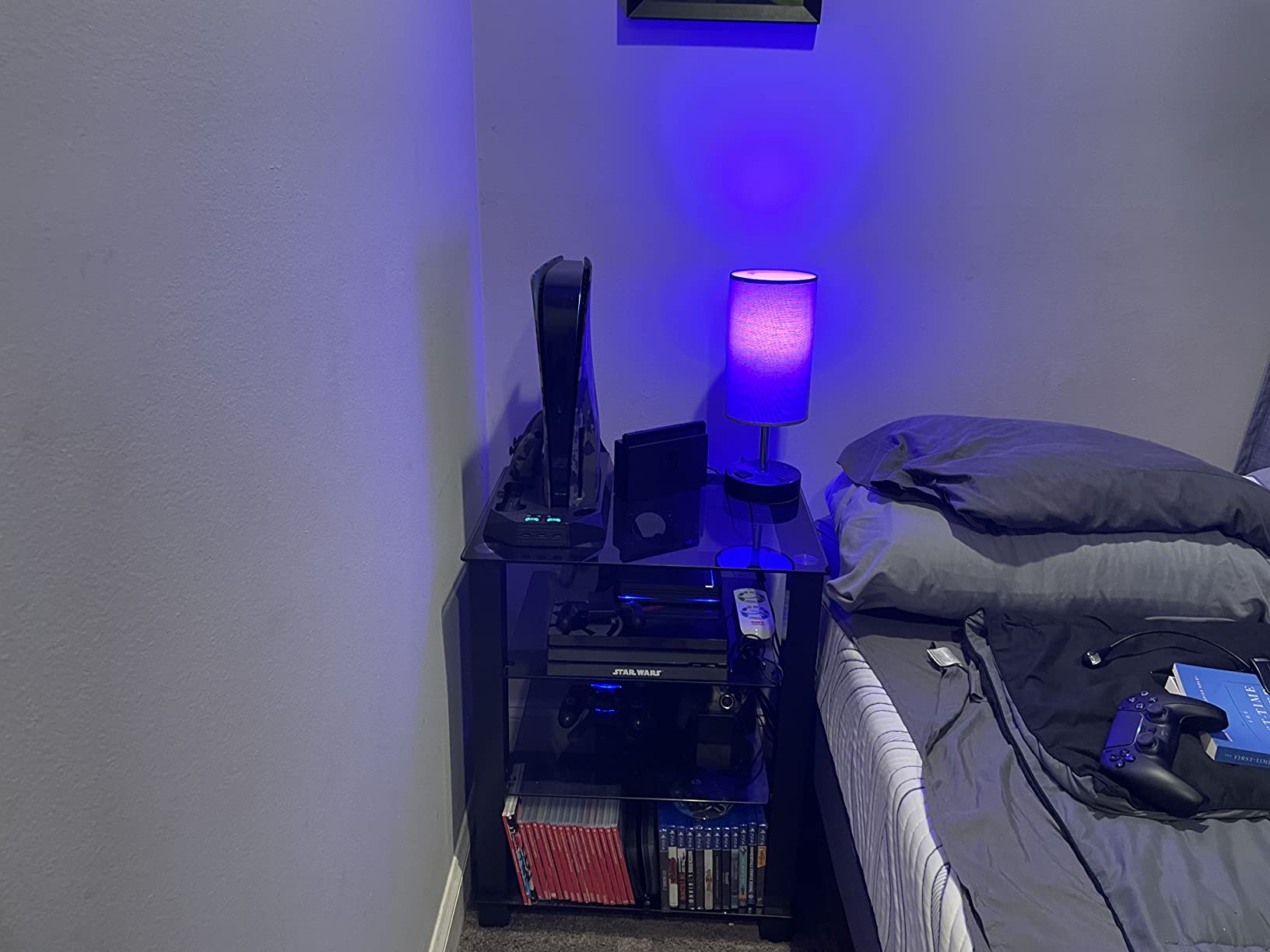 FITUEYES 4-Tier AV Media Cabinet Stand with Multiple Height Options, Black customer photo 1