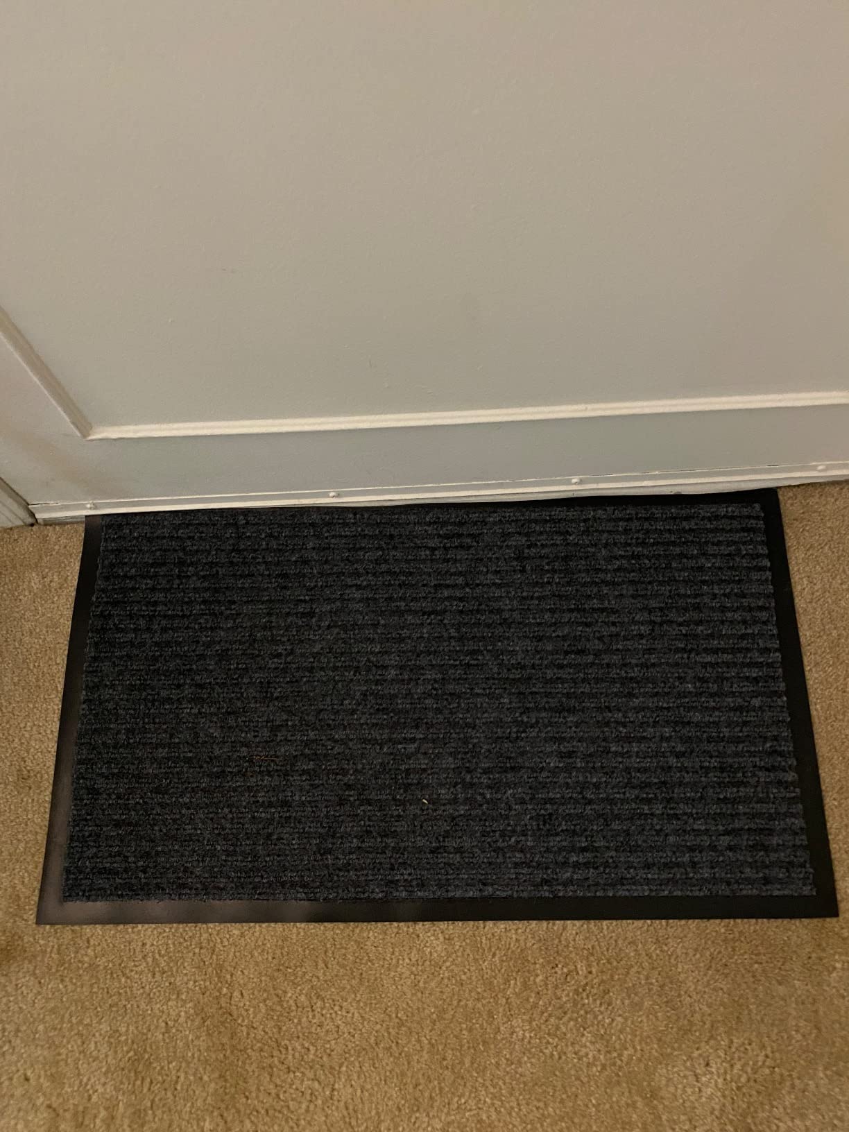 LuxUrux® Durable Rubber 3'x5' Commercial Door Mat - Heavy Duty, Indoor/Outdoor, Easy Clean, Waterproof, Patio, Garage - Commercial Floor Mat for Entry (3 x 5 Feet) customer photo 1