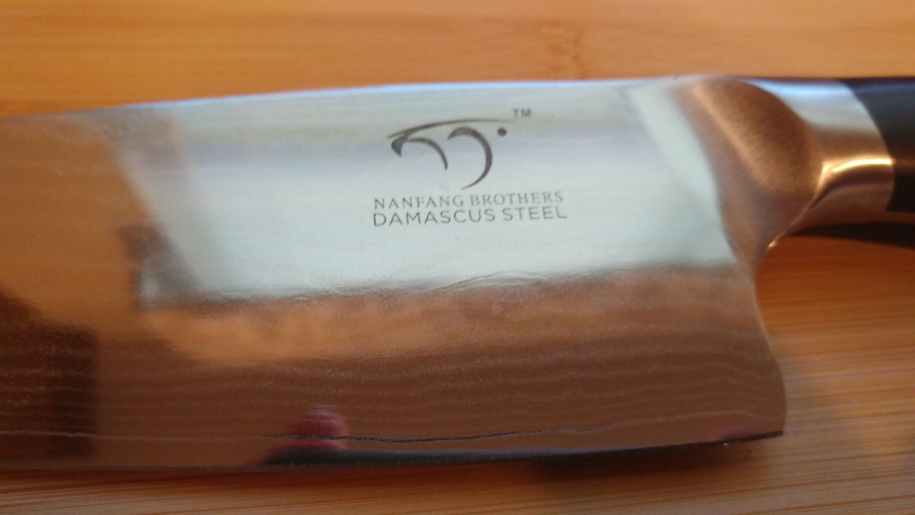 NANFANG BROTHERS 9-Piece VG10 Damascus Knife Set, ABS Handle customer photo 1
