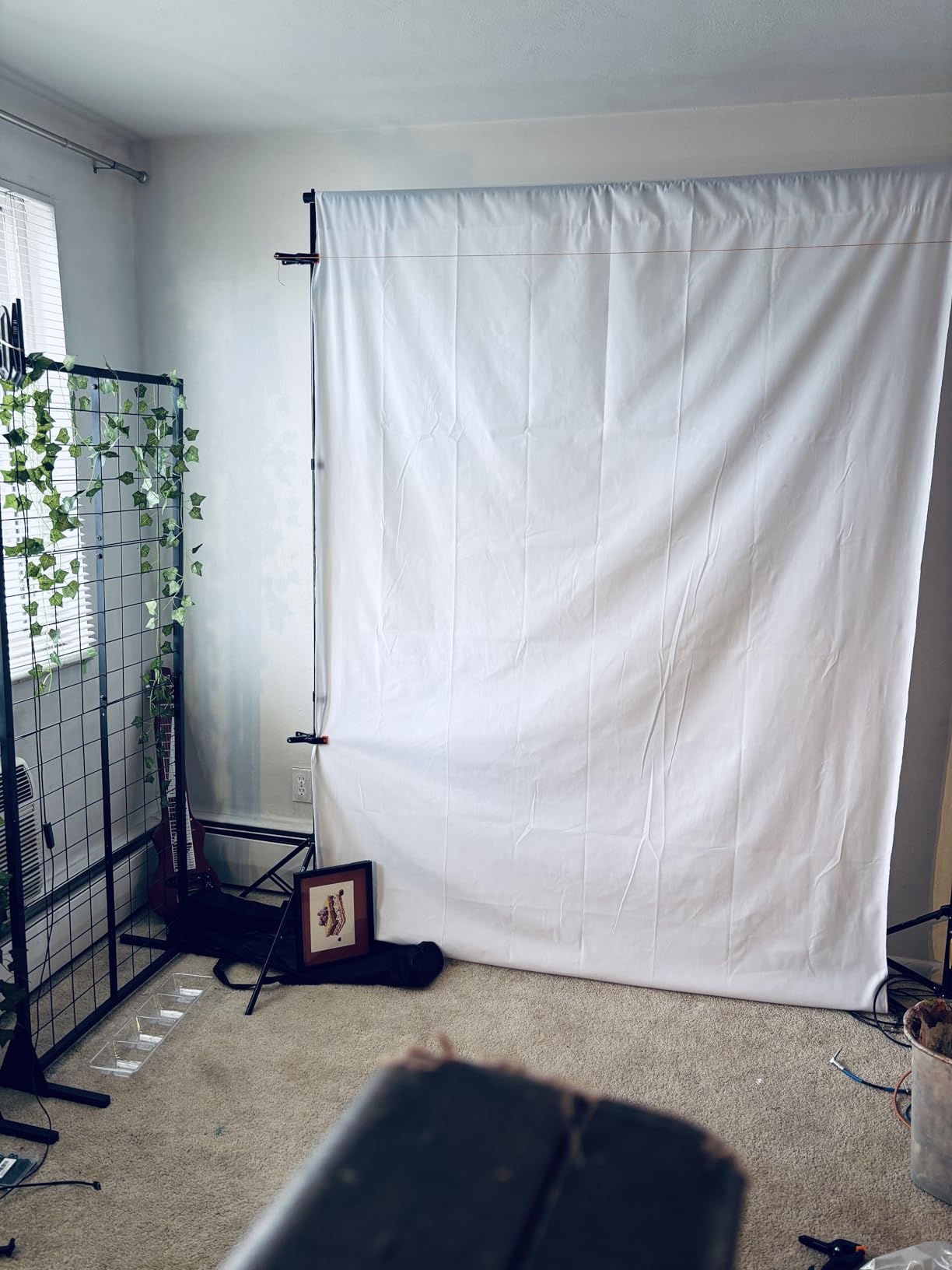 Kate White Photography Backdrop Solid White Photo Background for Portrait customer photo 1
