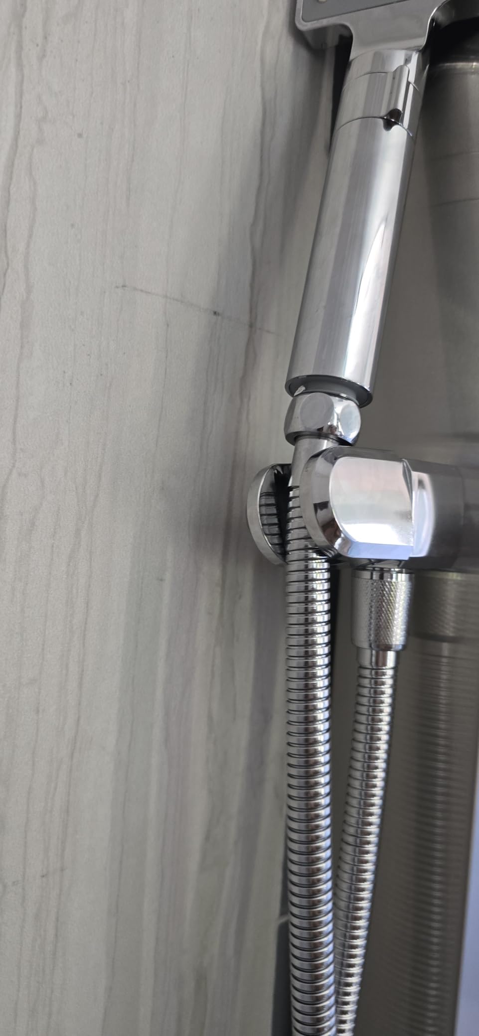 ROVATE 4-in-1 Rainfall Waterfall Shower Panel Tower System, Brushed Finish customer photo 1