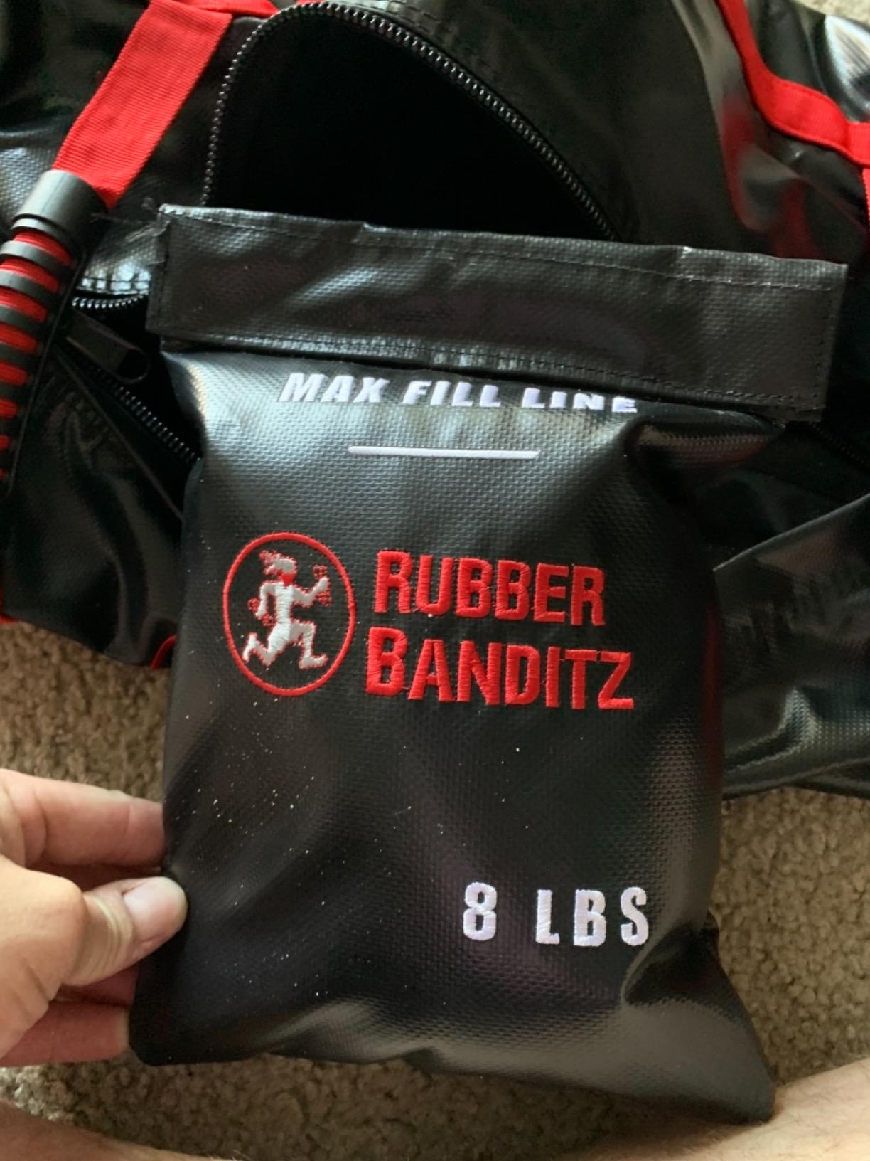 Rubberbanditz- Extra Large Fitness Sand Bag for Workout | Heavy Duty Sand Bags Weights for Crossfit, at Home Workouts, Cross-Training, Conditioning and Exercise customer photo 2
