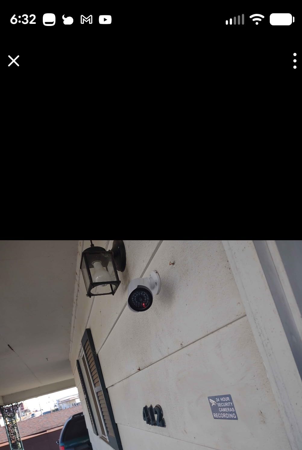 WALI Fake Security Camera with Flashing Red Light, 2 Pack, White(TC-W2) customer photo 1