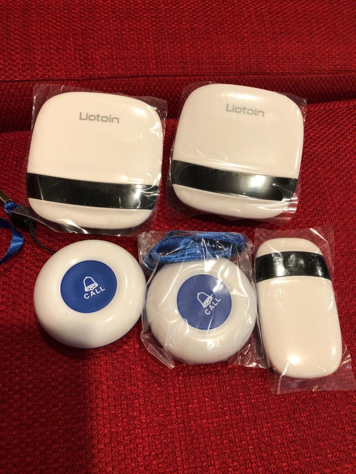 Caregiver Pager Wireless Call Button Alert Button Call Bell Emergency Button for Home/Elderly/Patients Panic Button Nurse Alert Call System 3Call Button 3Receivers (600+ft Operating Range) customer photo 2