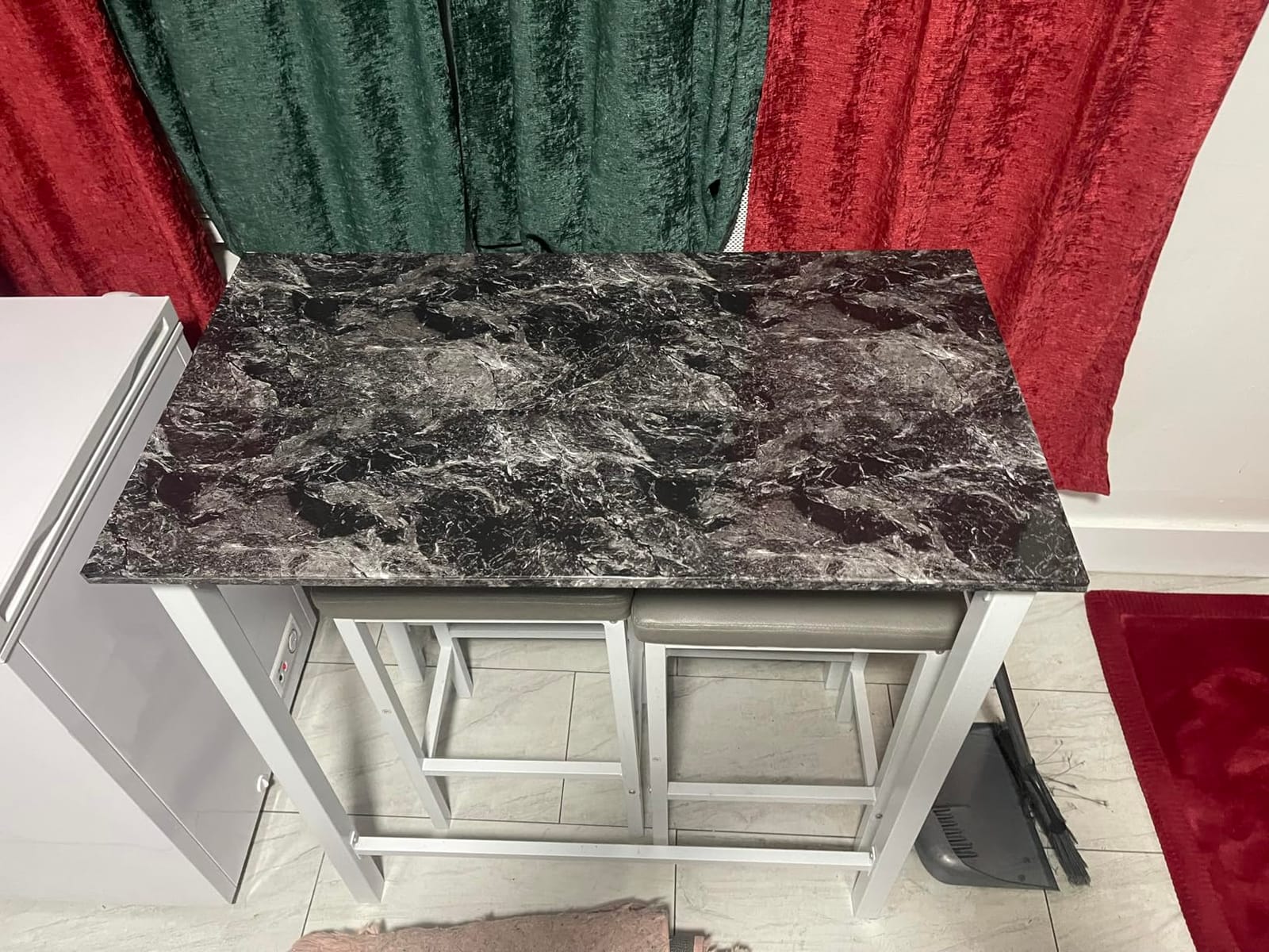 Livelynine 36 Inch Kitchen Countertop Contact Paper Waterproof Dark Marble Contact Paper for Countertops Peel and Stick Wallpaper Bathroom Counter Top Vinyl Wrap Laminate Desk Table Cover Removable customer photo 2