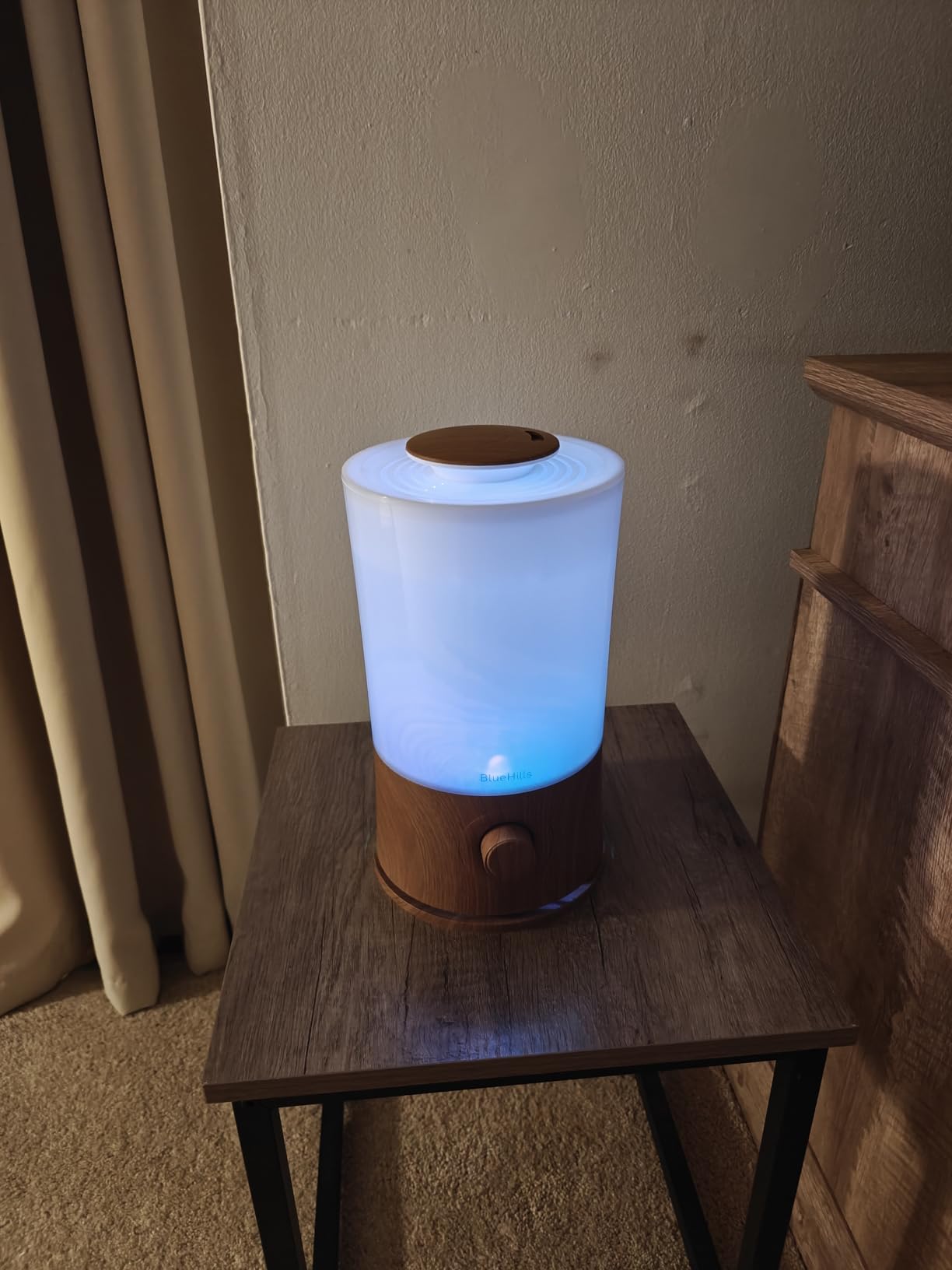 BlueHills Premium 2000 ML XL Large Essential Oil Diffuser Aromatherapy Humidifier for Large Room Home 40 Hour Run Huge Coverage Area 2 Liter Extra Large Capacity Huge Diffuser Wood Grain E005 customer photo 2