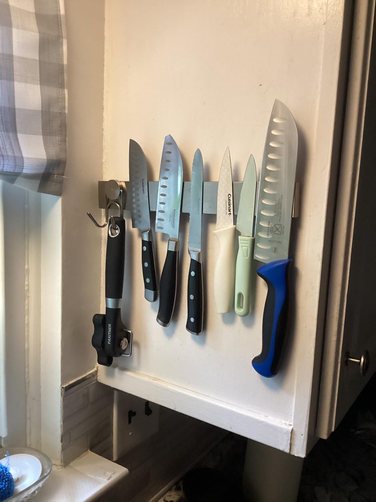 Ninonly 12 Inch Magnetic Knife Holder for Wall, Stainless Steel Knife Strip customer photo 2