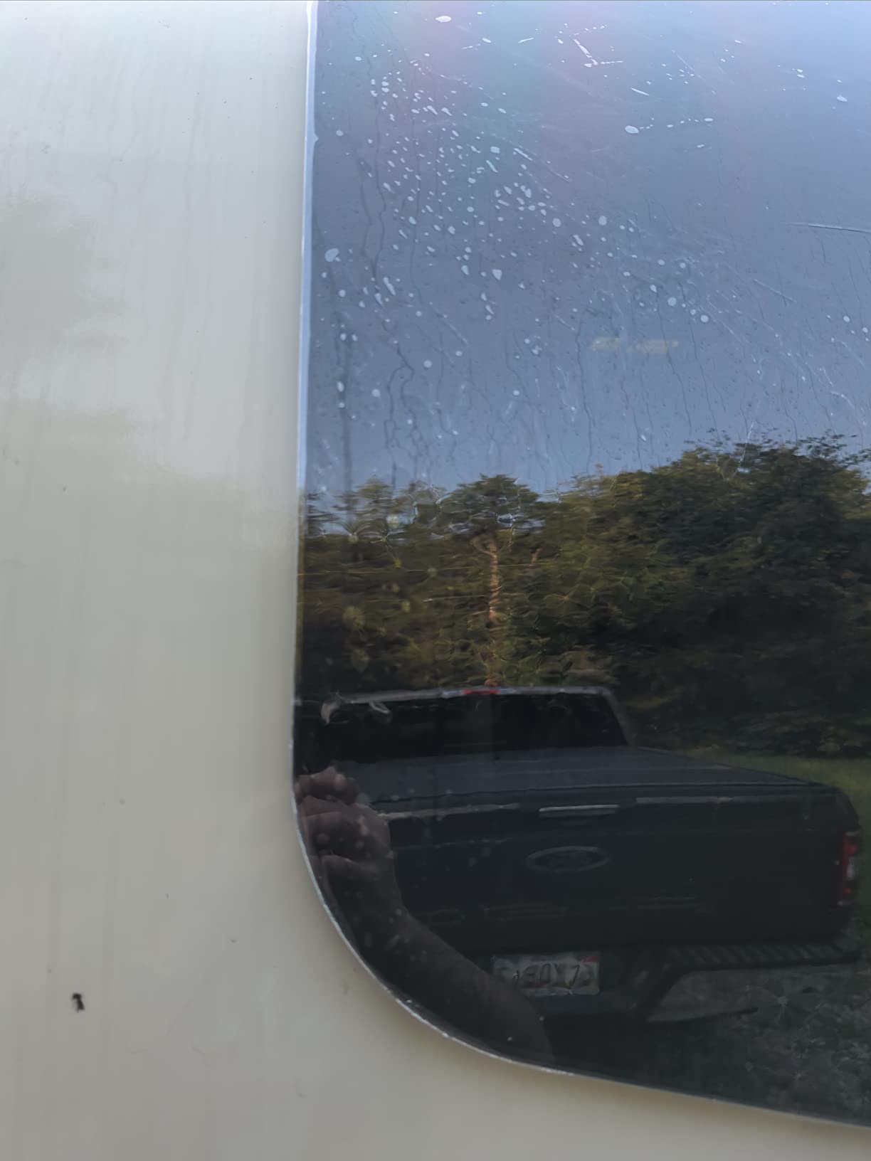 4mil 0.1mm Thickness Clear Security and Safety Window Film Shatterproof Glass Protective Vinyl Adhesive Explosion-Proof Tranparent Window Sticker Film, 17.7Inch x 10Feet customer photo 2
