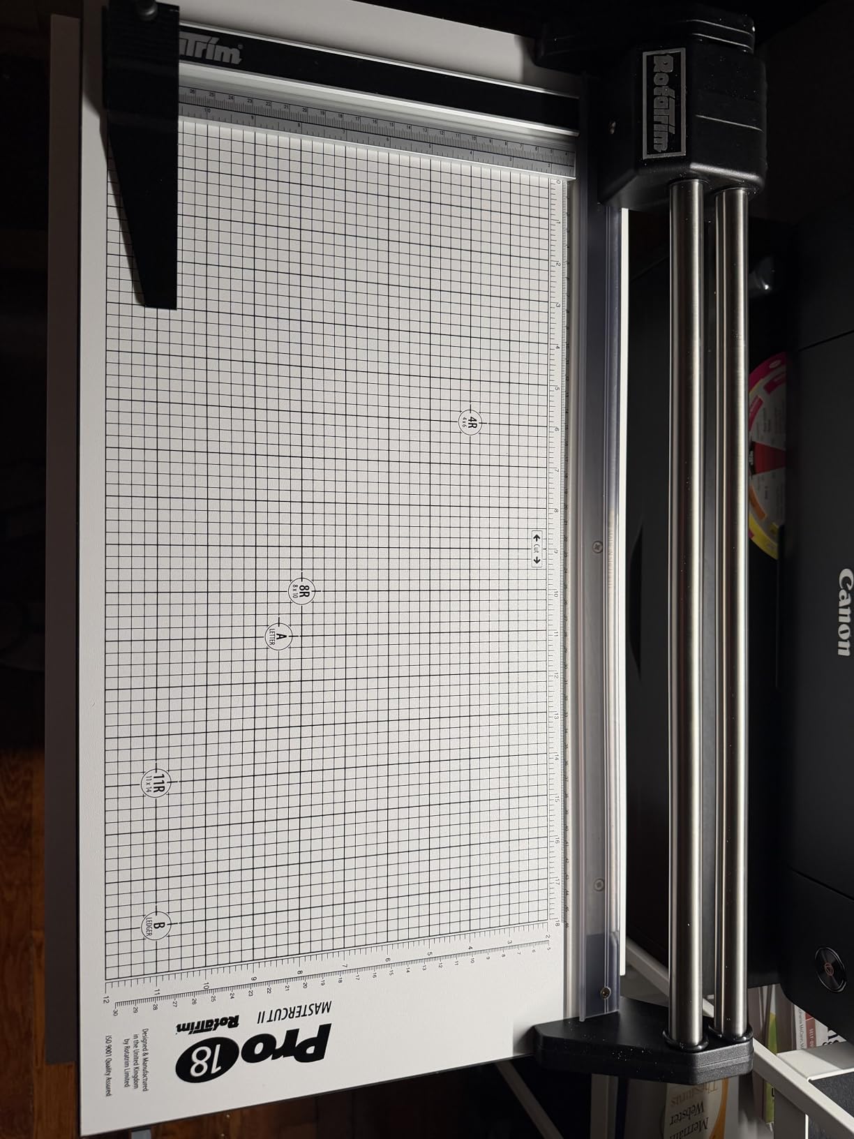 Rotatrim Pro 15 Inch Cut Professional Paper Cutter/Trimmer Precision Rotary Trimmer with Self-Sharpening Precision Steel Blades & Twin Stainless Steel Guide Rails (RCPRO15i) customer photo 2