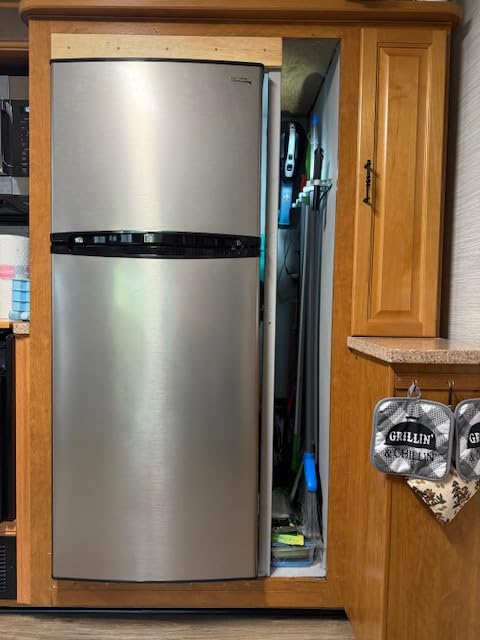 RecPro 10 Cu Ft 12V RV Refrigerator | Black | Frost-Free | Double Door | Low Power Consumption, Adjustable Shelves, Double door customer photo 1