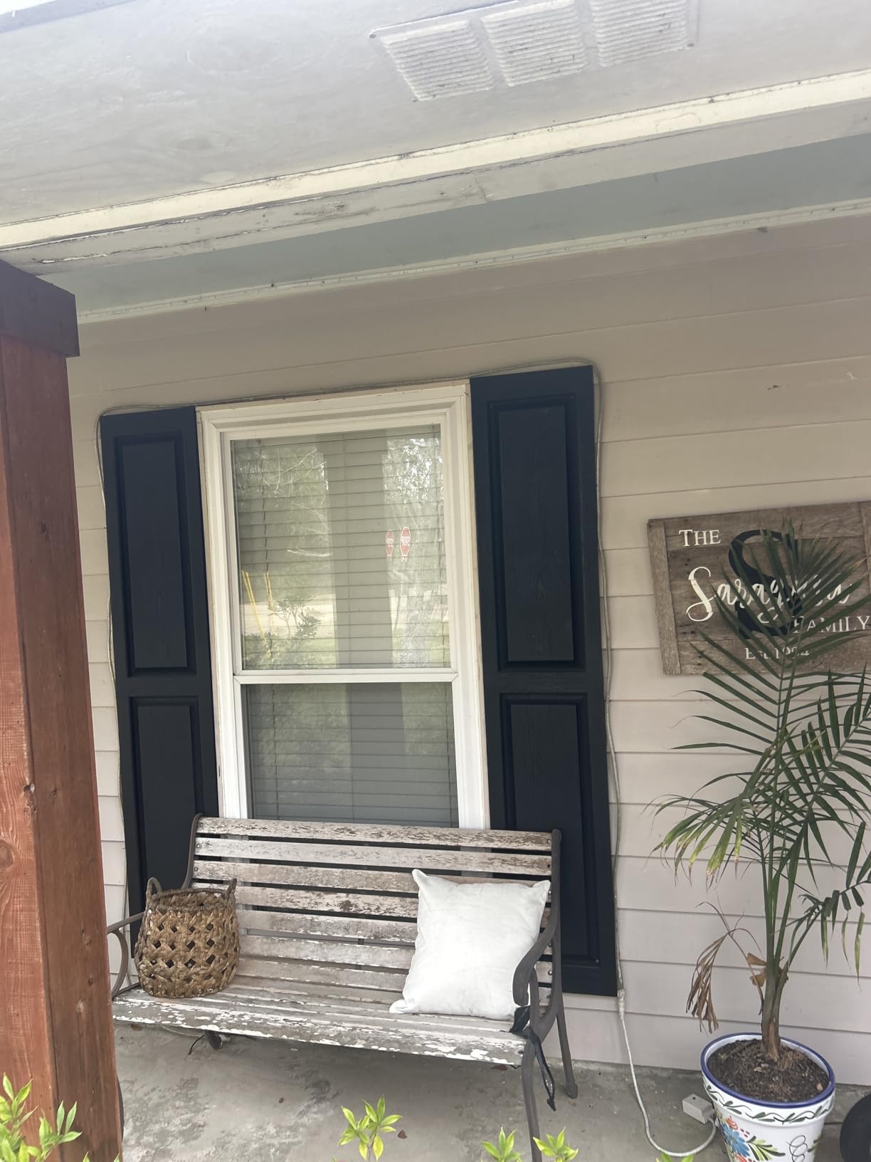 Polaris Homeside Raised Panel Vinyl Shutters (1 Pair) 14-1/2in. x 39in. - 050 Black customer photo 2