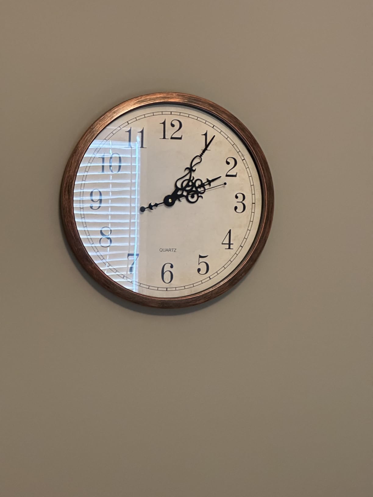 Bernhard Products Vintage Brown Wall Clock Silent Non Ticking 12 Inch Quality Quartz Battery Operated Round Decorative Easy to Read for Home Kitchen Living/Dining Room Bedroom Office Classroom School customer photo 1