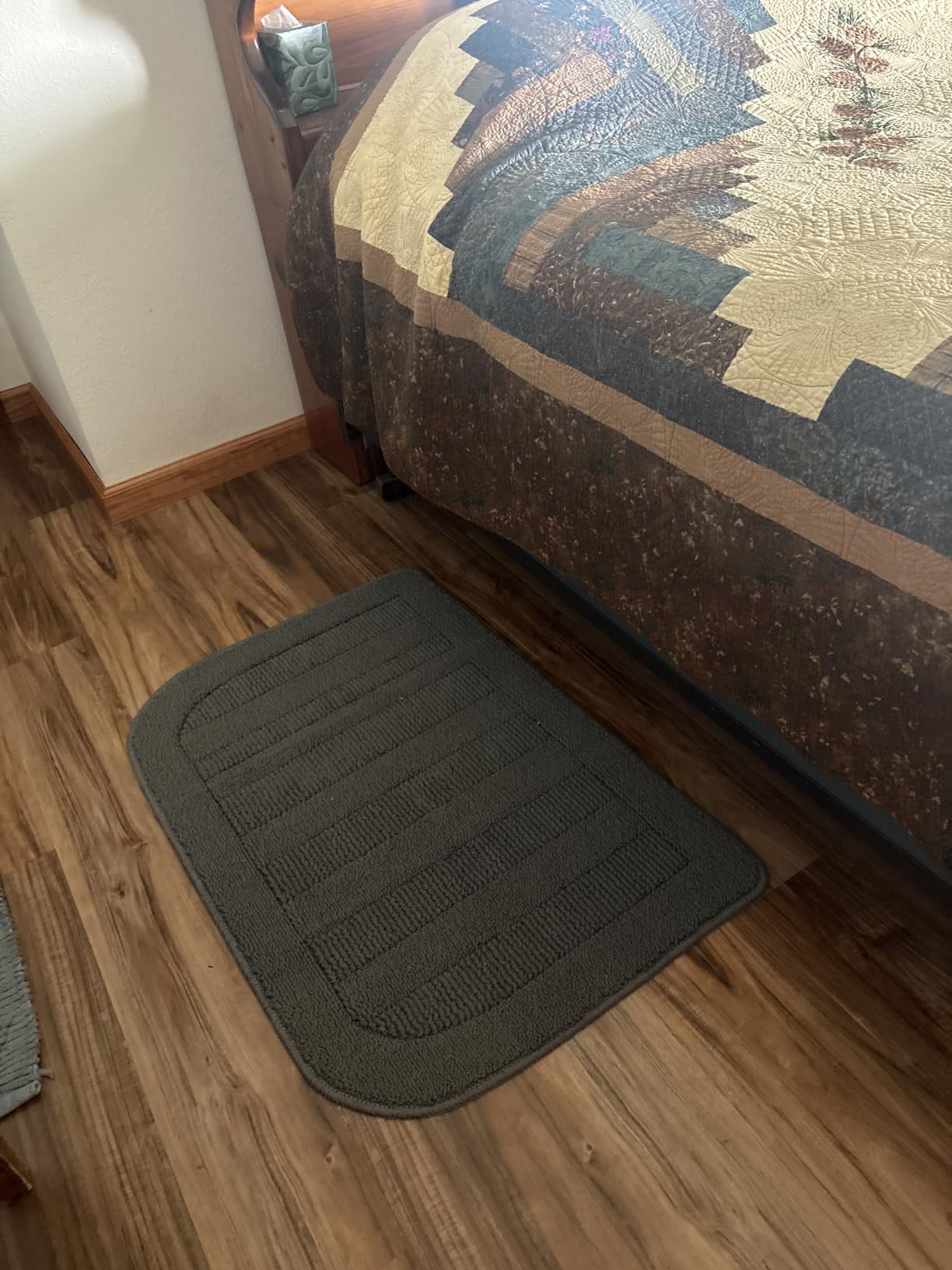 BEQHAUSE 30x18 Inch Kitchen Rugs Non Slip Washable Kitchen Sink Rug, Green customer photo 1