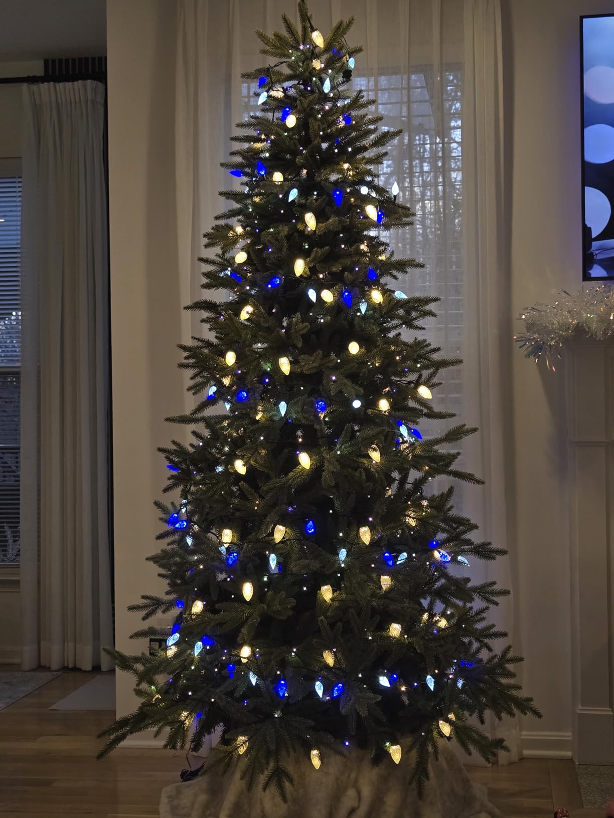 AWQ 100LED 81FT C9 Christmas String Lights Plug in Fairy Twinkle Multicolor customer photo 1