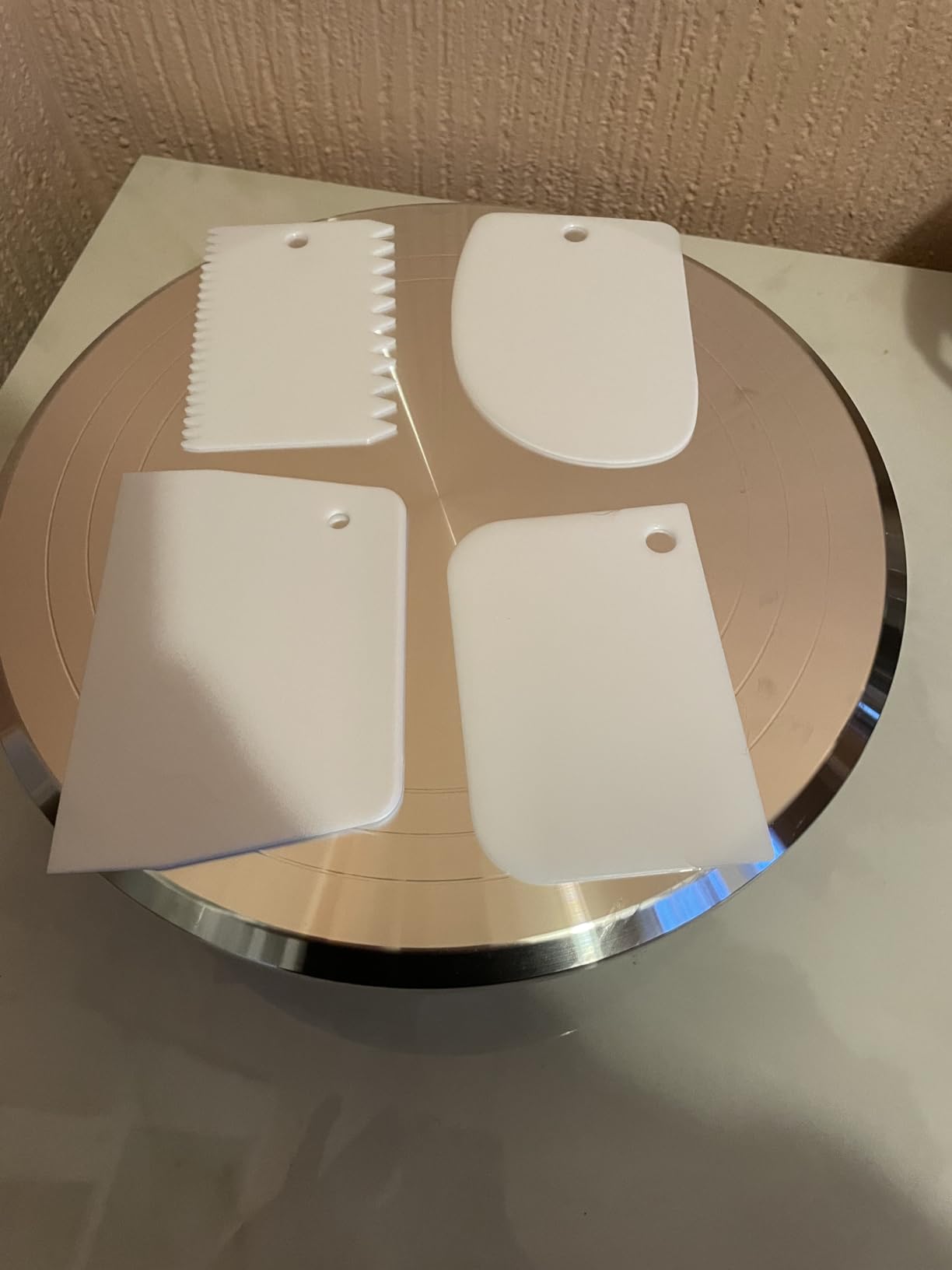 Puroma Aluminum Cake Turntable Rotating Decorating Kits for Cake Cupcake customer photo 2