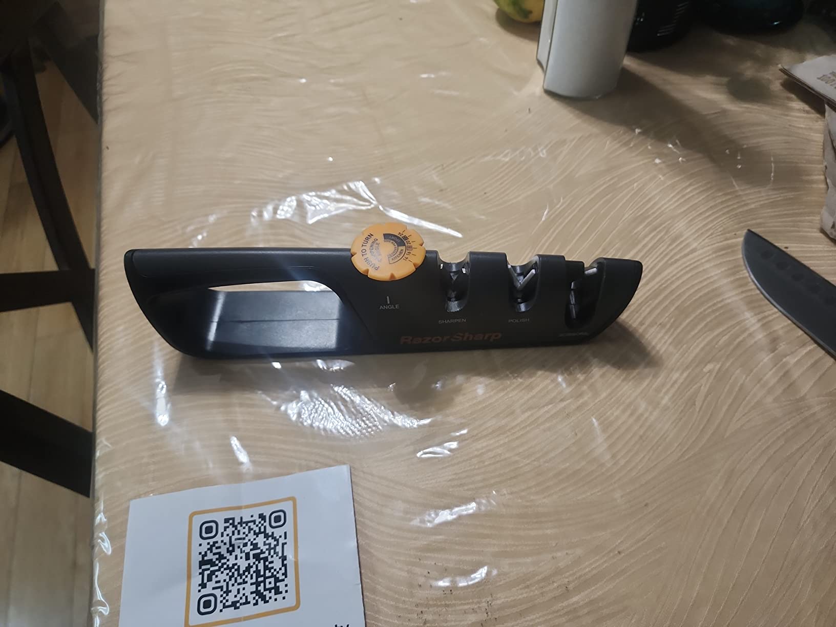 RazorSharp™ Knife & Scissor Sharpener | Adjustable 14-24 Degree Angle Guide customer photo 2